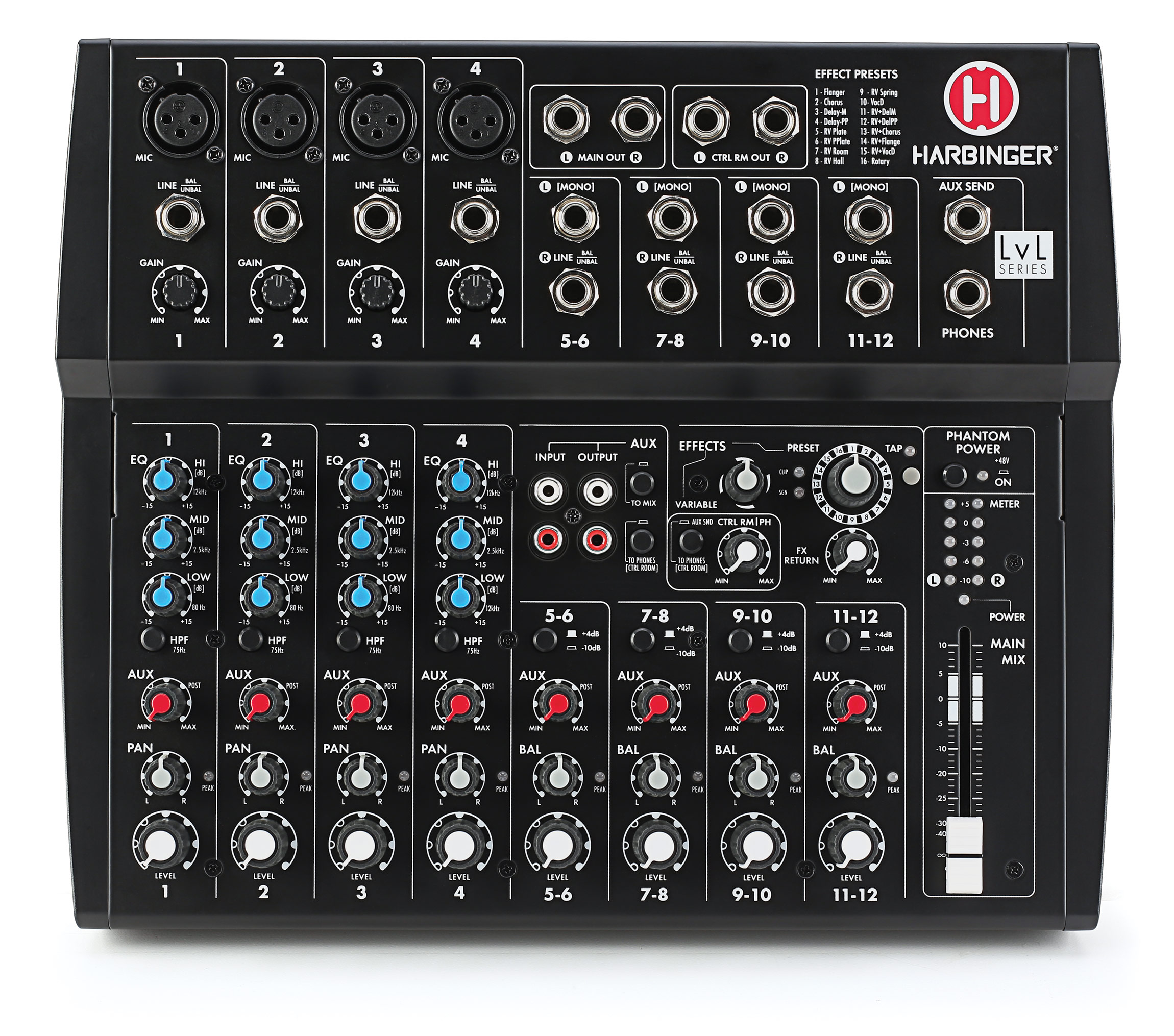 Harbinger L1202FX 12-Channel Mixer With Effects