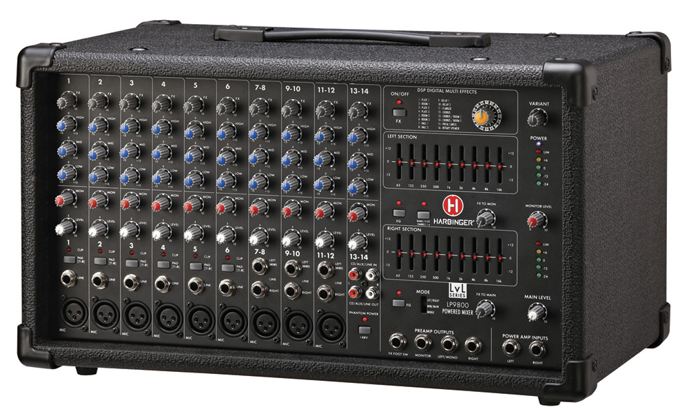 LP9800 14-Channel Powered Mixer
