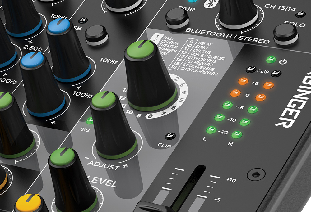 Harbinger LV14 14-Channel Mixer High-Quality Effects