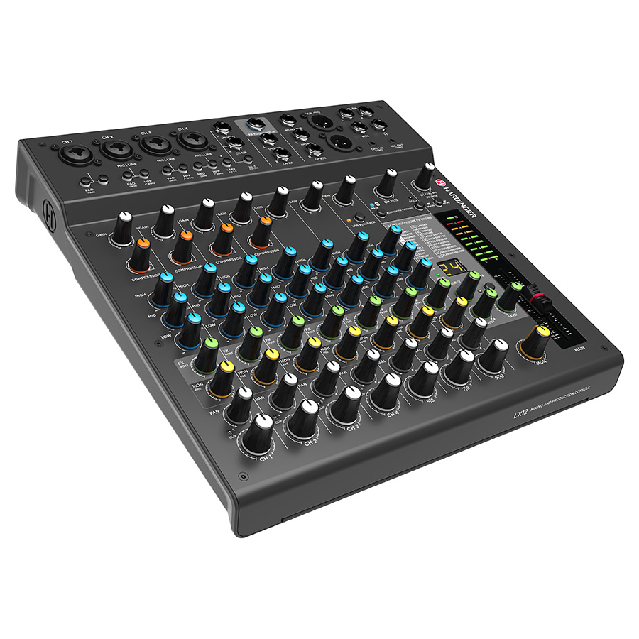 Harbinger LX12 12-Channel Mixer Angle Right