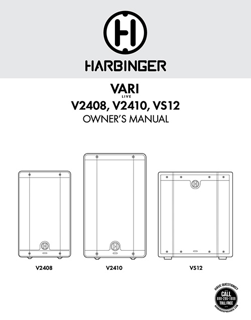 Harbinger V2308 V2310 S12 Owner Manual