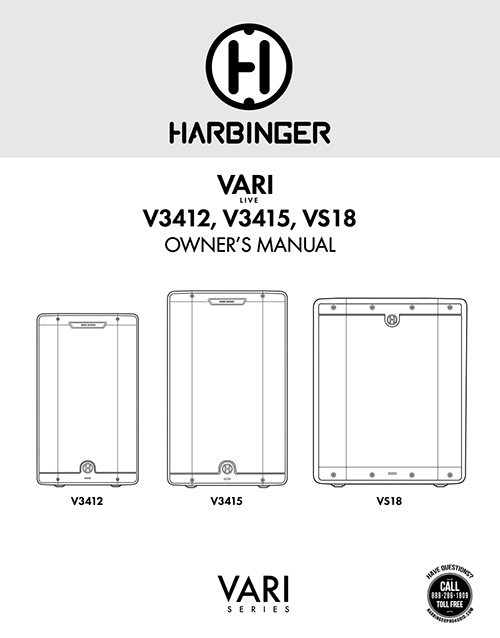 Harbinger V2300 Series Owner Manual