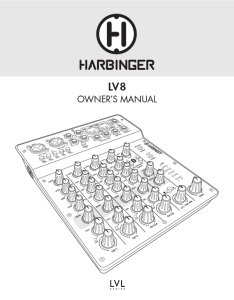 Harbinger LV8 Manual