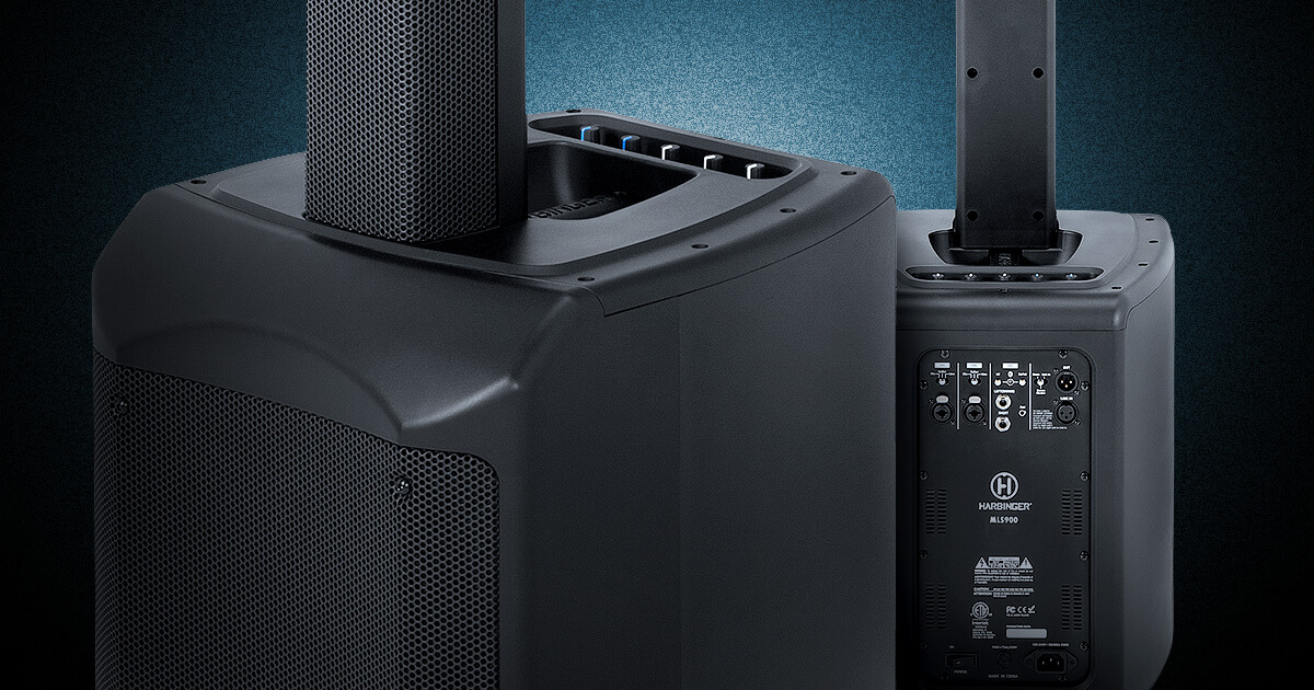 Harbinger Mls900 Active Personal Line Array Pa System Harbinger MLS900 Portable Line Array PA