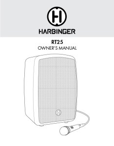 Harbinger RT25 Manual